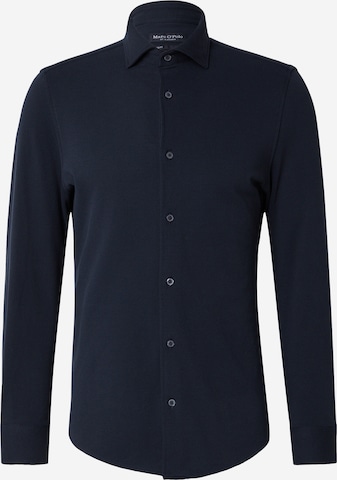 mėlyna Marc O'Polo Standartinis modelis Marškiniai: priekis
