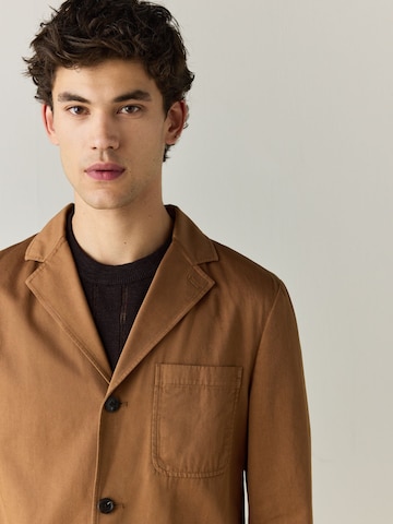 Coupe regular Veste de costume Next en marron
