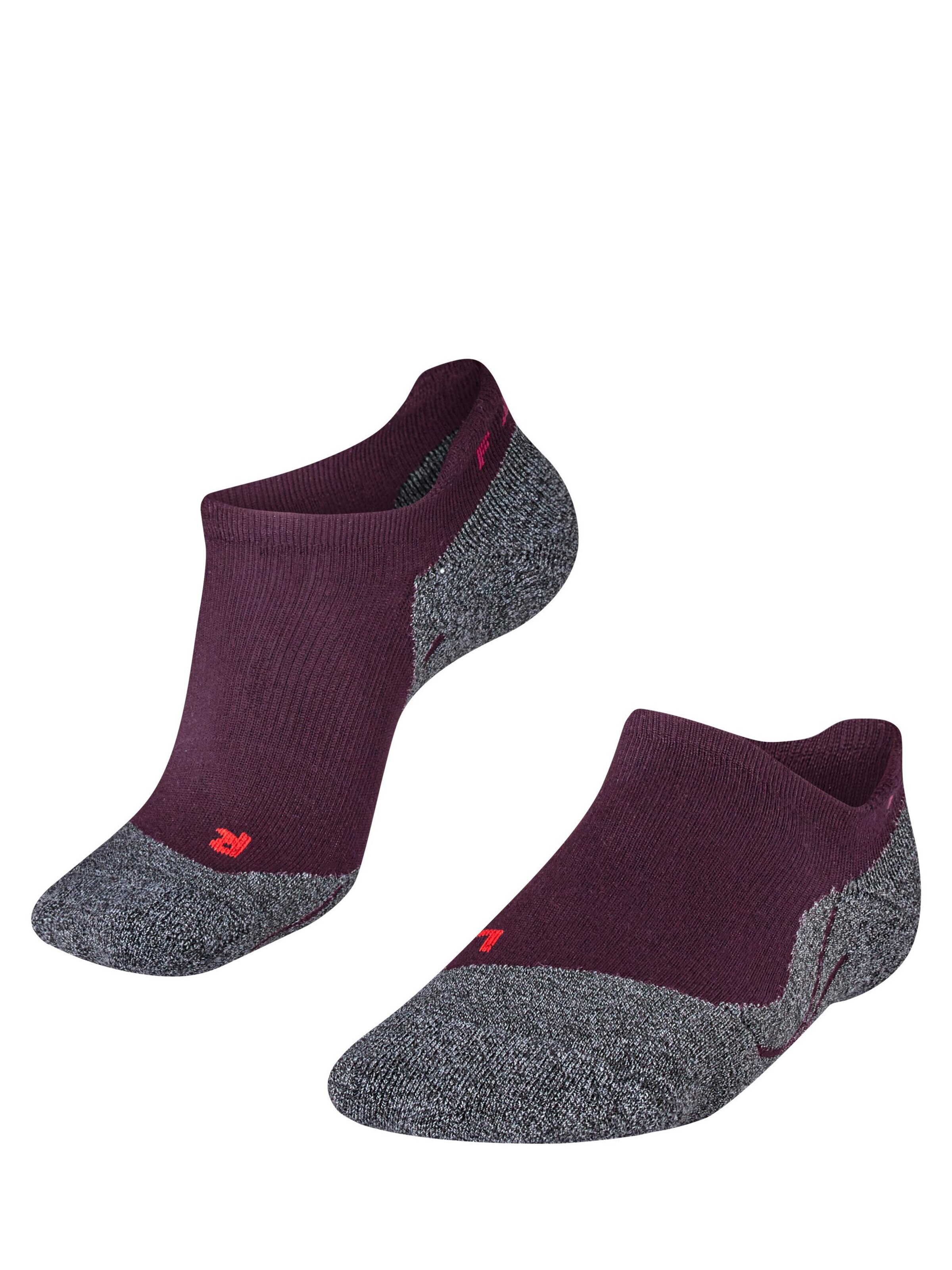 FALKE Athletic Socks 'RU3 Comfort Invisible' in Purple: front