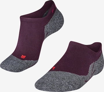 FALKE Athletic Socks 'RU3 Comfort Invisible' in Purple: front