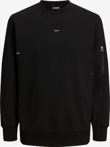JACK & JONES Sweatshirt 'SHADE' in Zwart: voorkant
