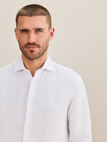 Next Regular fit Button Up Shirt 'Signature' in White