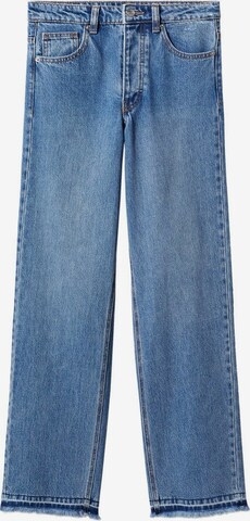 MANGO TEEN Wide leg Jeans 'Straight' i blå: framsida