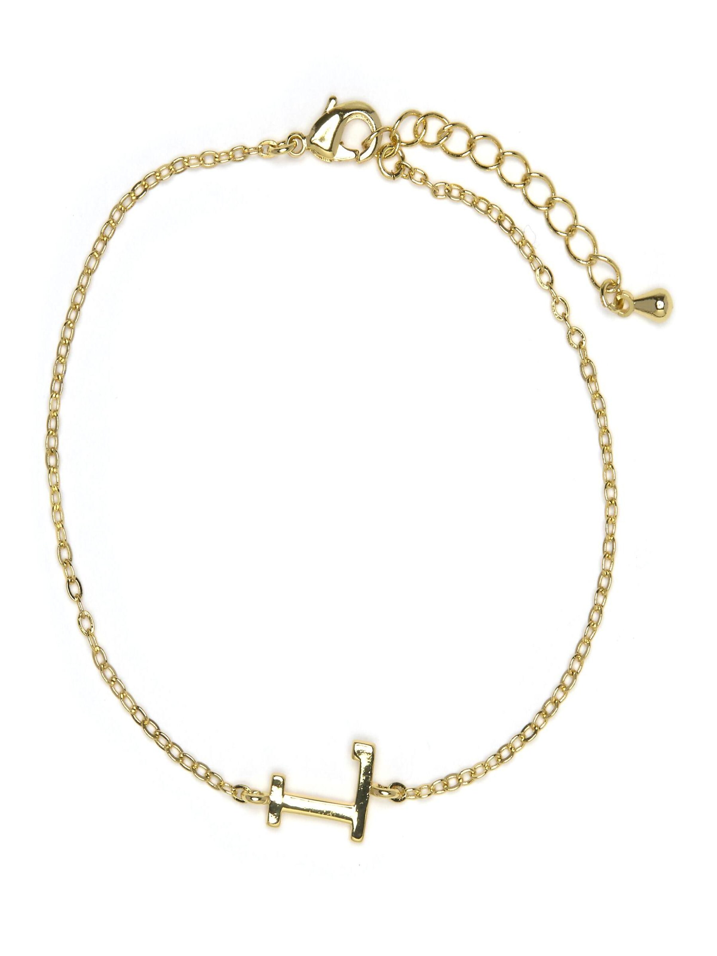 Bracelet 'Alphabet L' Luxenter en or