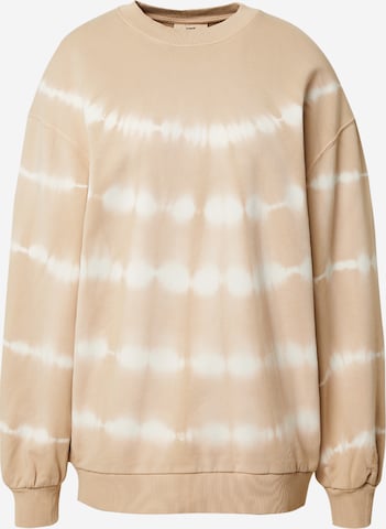 A LOT LESS Sweatshirt 'Enola' (GOTS) in Beige: predná strana