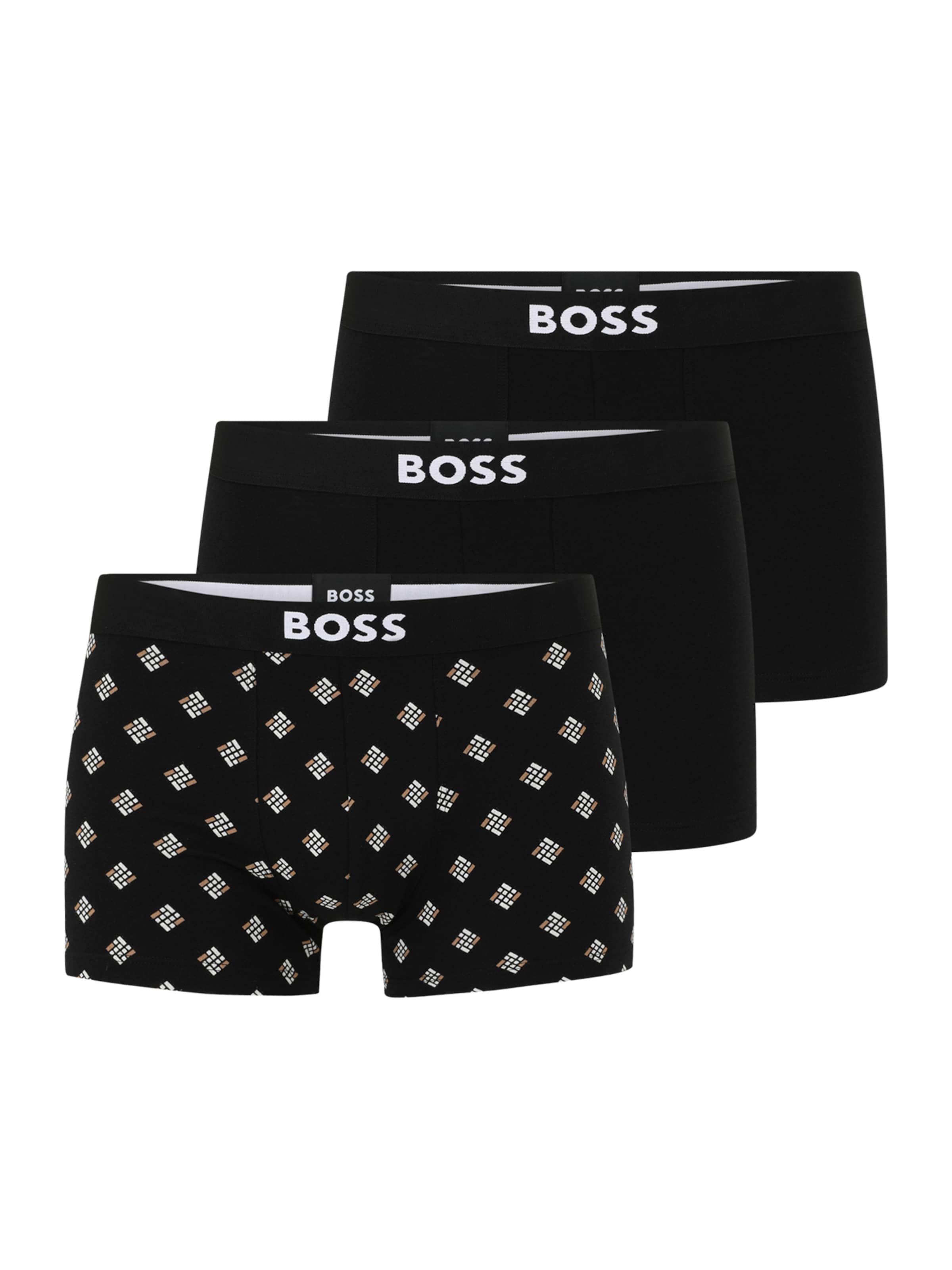 BOSS - Calzoncillo boxer en negro: frente