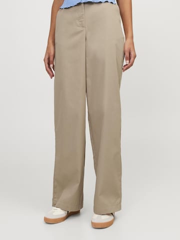 JJXX Wide Leg Housut 'CALI' värissä beige: edessä