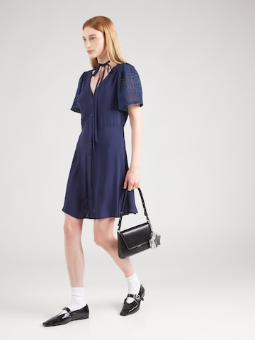 VERO MODA Платье-рубашка 'VMGRACE' в Синий: спереди