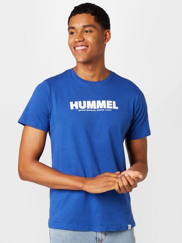 Hummel Функциональная футболка в Синий: спереди