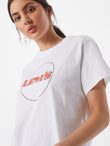 LEVI'S ® Μπλουζάκι 'Graphic Varsity Tee' σε λευκό