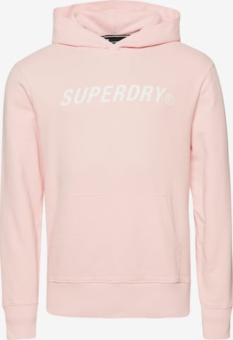 Superdry Athletic Sweatshirt 'Core Sport' in Pink: front