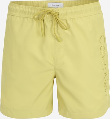 Pantaloncini da bagno di Calvin Klein Swimwear in giallo: frontale