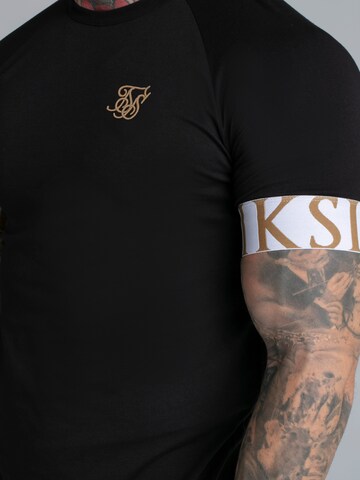 Maglietta 'Tech' di SikSilk in nero