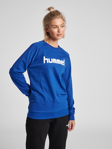 Hummel Athletic Sweatshirt in Blue: front