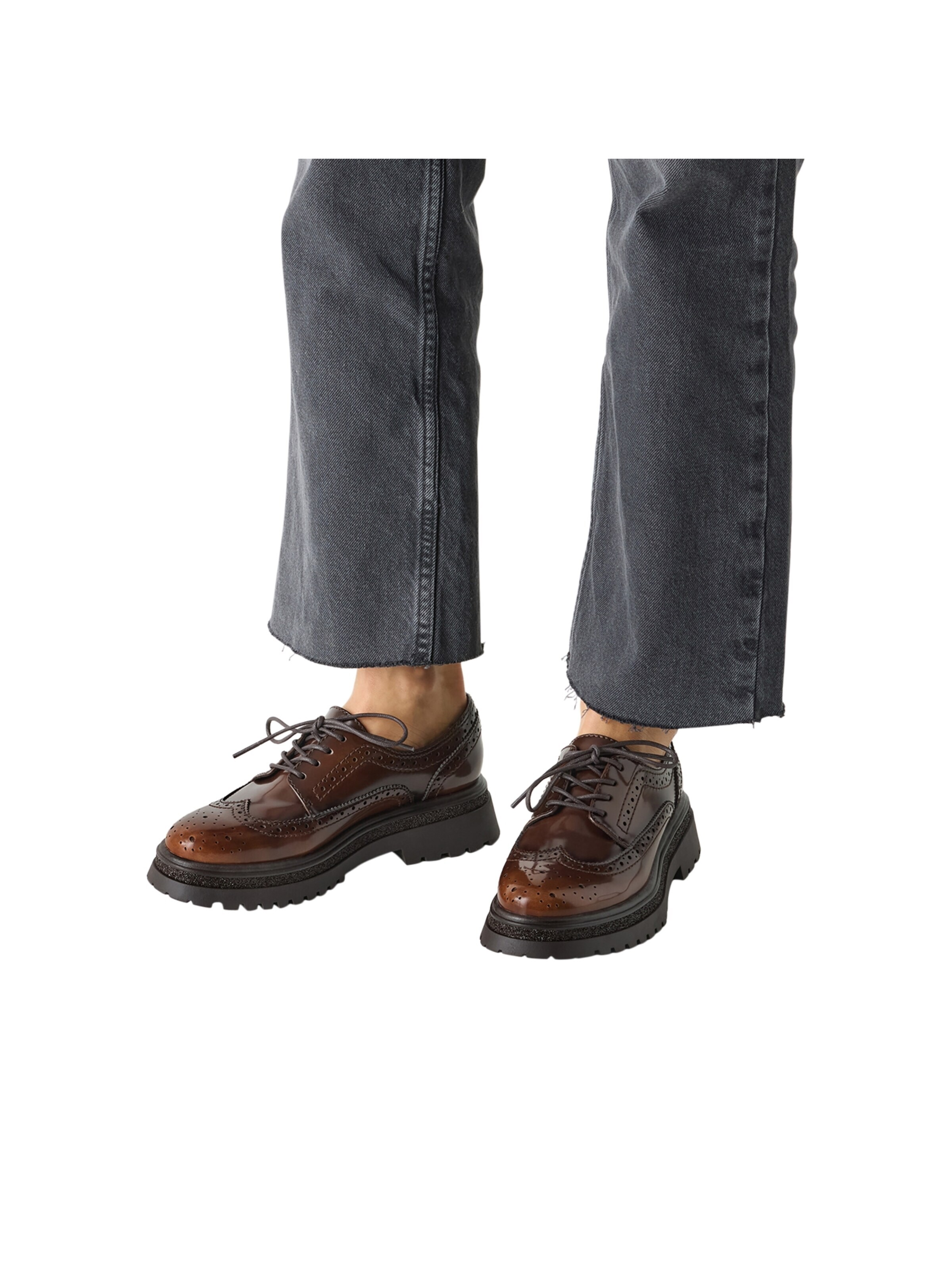 Chaussure à lacets 'Schnür-Derby' Tamaris en marron