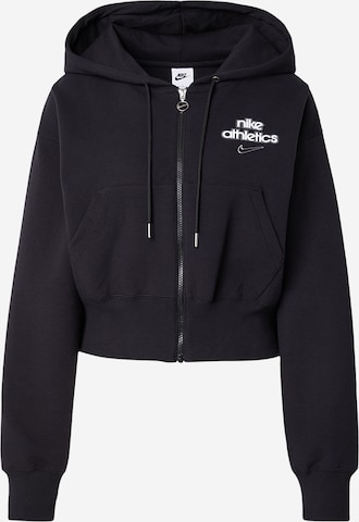 Nike Sportswear Collegetakki 'PHNX FLC' värissä musta: etupuoli