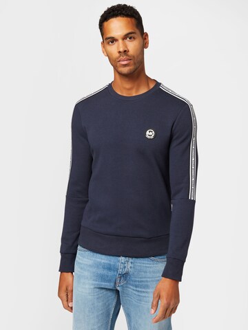 Michael Kors Sweatshirt 'NEW EVERGREEN' i blå: framsida