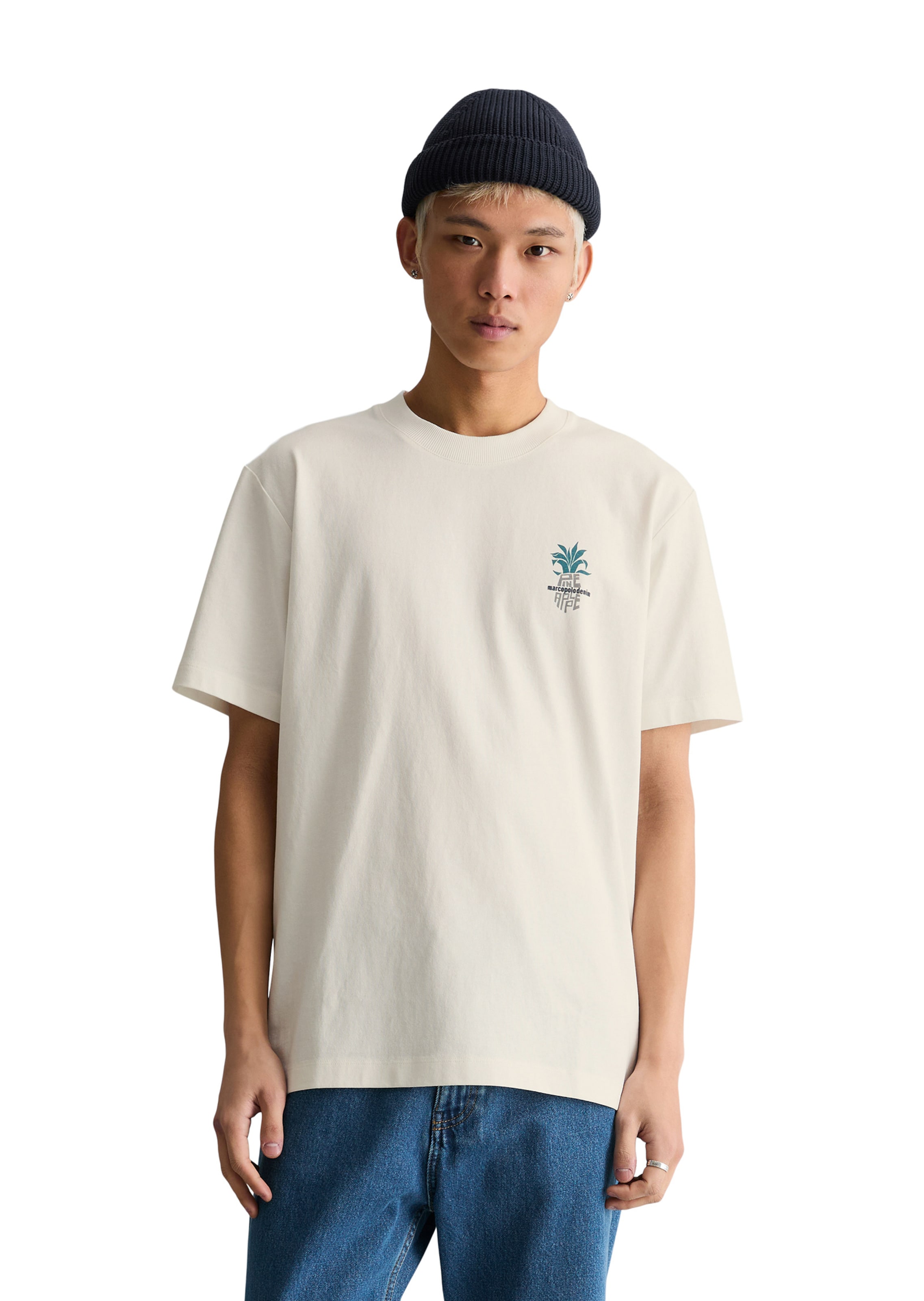 Marc O'Polo DENIM T-Shirt in Weiß: Vorderseite