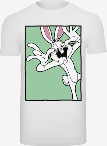 T-Shirt 'Looney Tunes Bugs Bunny' F4NT4STIC en blanc : devant