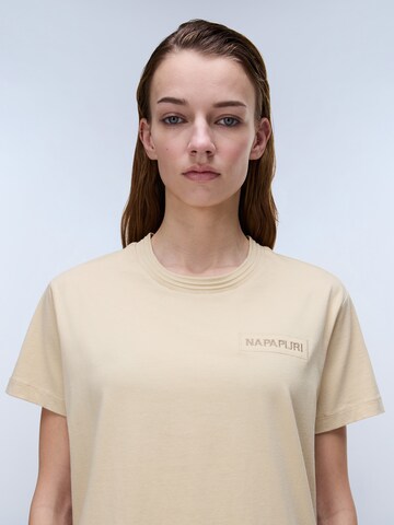 NAPAPIJRI Shirt 'S-CLARAO SS W' in Beige