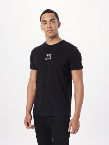 T-Shirt Iriedaily en noir : devant