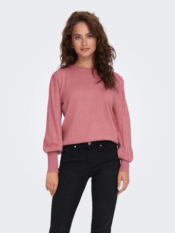 Pull-over ONLY en rouge : devant