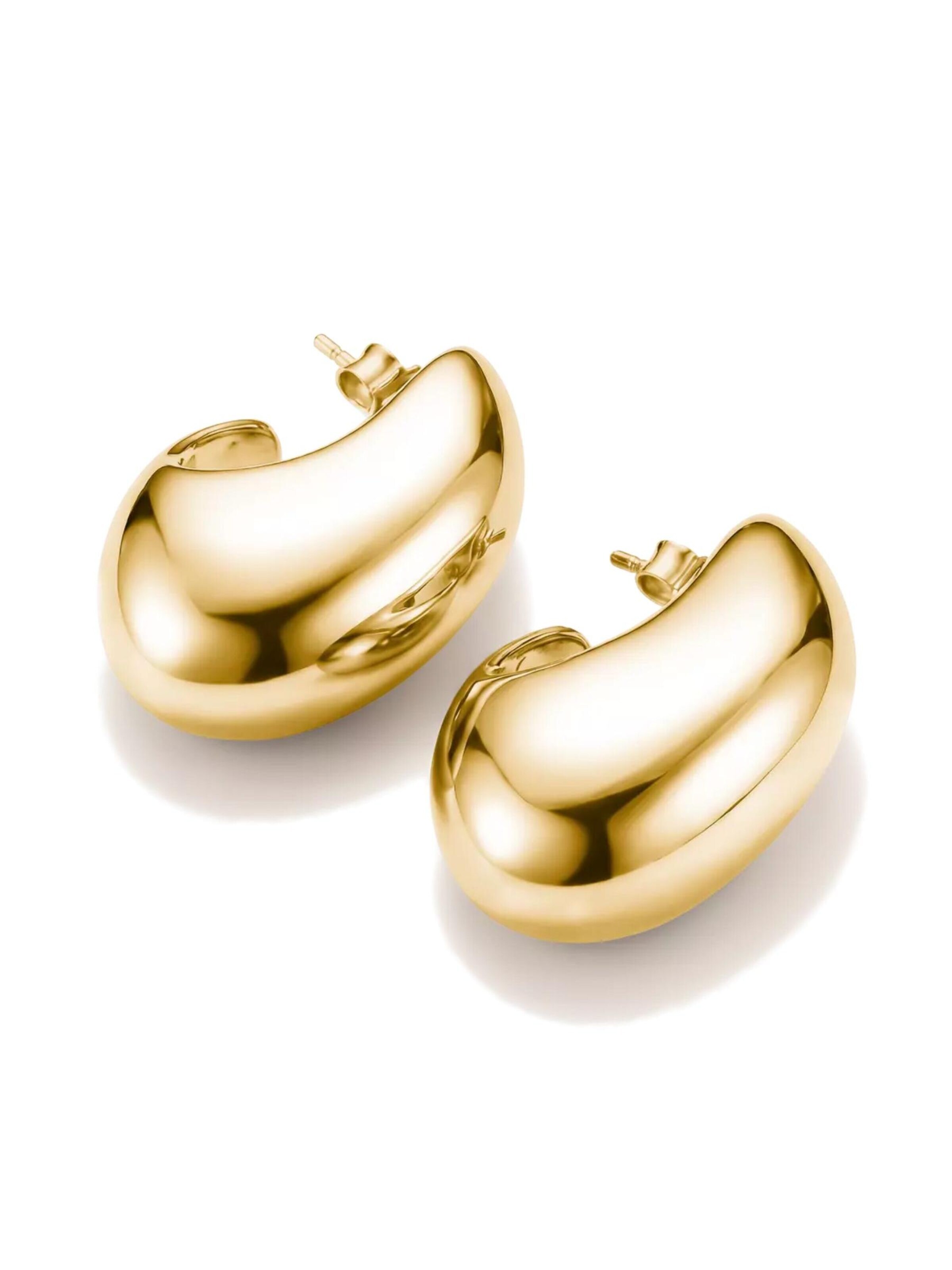 Boucles d'oreilles 'Vergoldete Chunky Ohrringe mit Voluminösem Design' Thomas Sabo en or