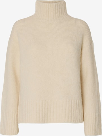 Pull-over 'SLFGABRIELLA' SELECTED en beige : devant