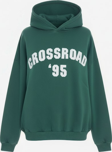 studioselect Sweater majica 'Carmen' u tamno zelena / bijela, Pregled proizvoda