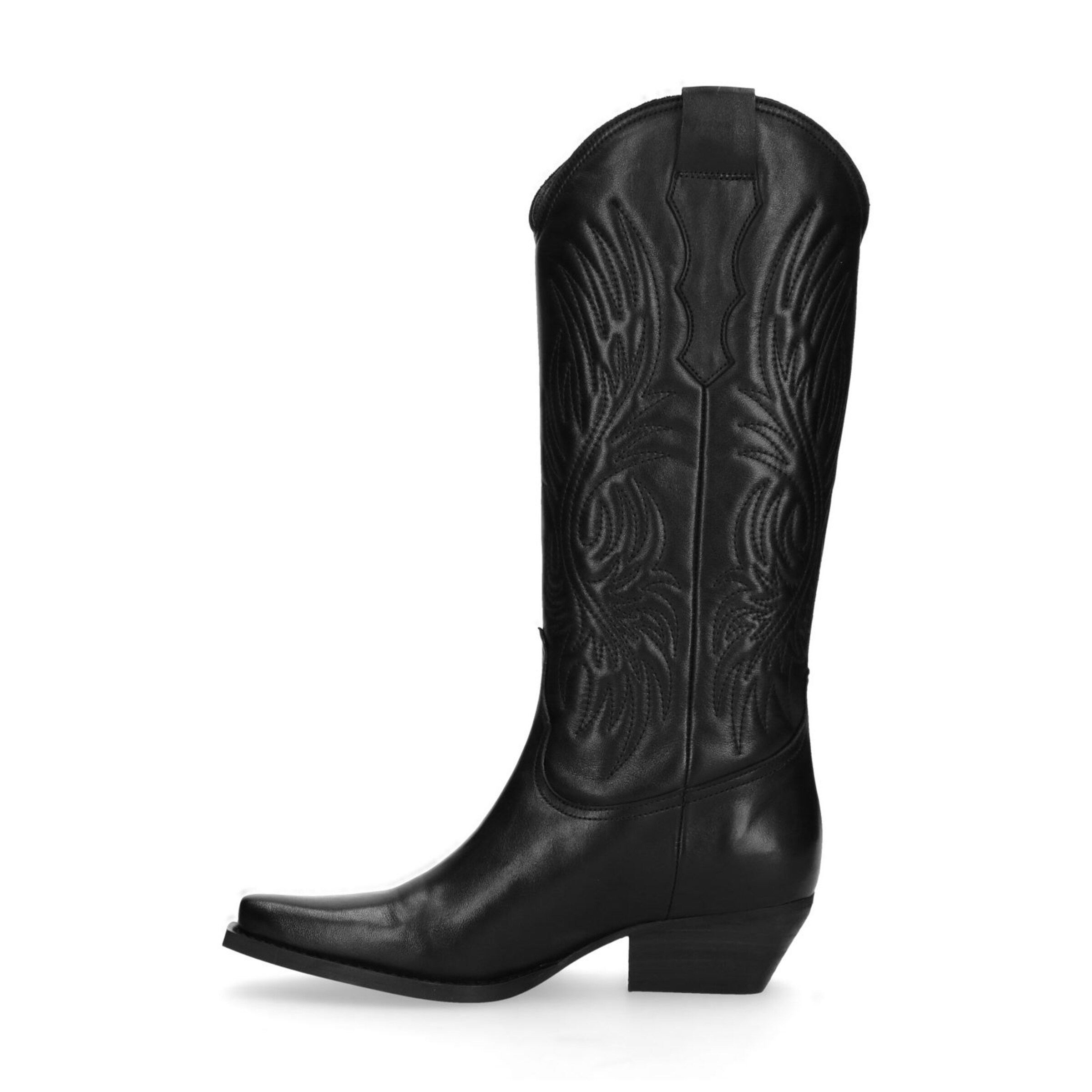Bottes de cowboy SACHA en noir : devant