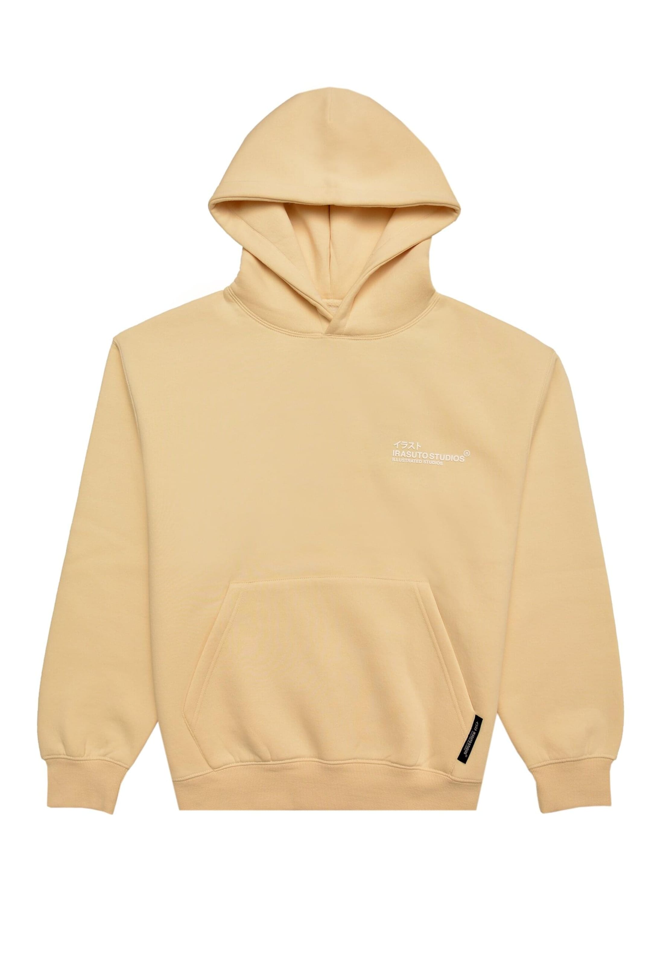 Felpa 'Koi' di Irasuto Studios in beige: frontale