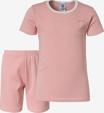 PETIT BATEAU Schlafanzug in pink / offwhite, Produktansicht