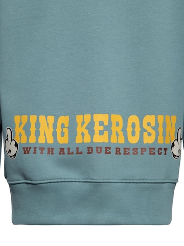 King Kerosin Pullover 'Natural Born Badass' in Grün