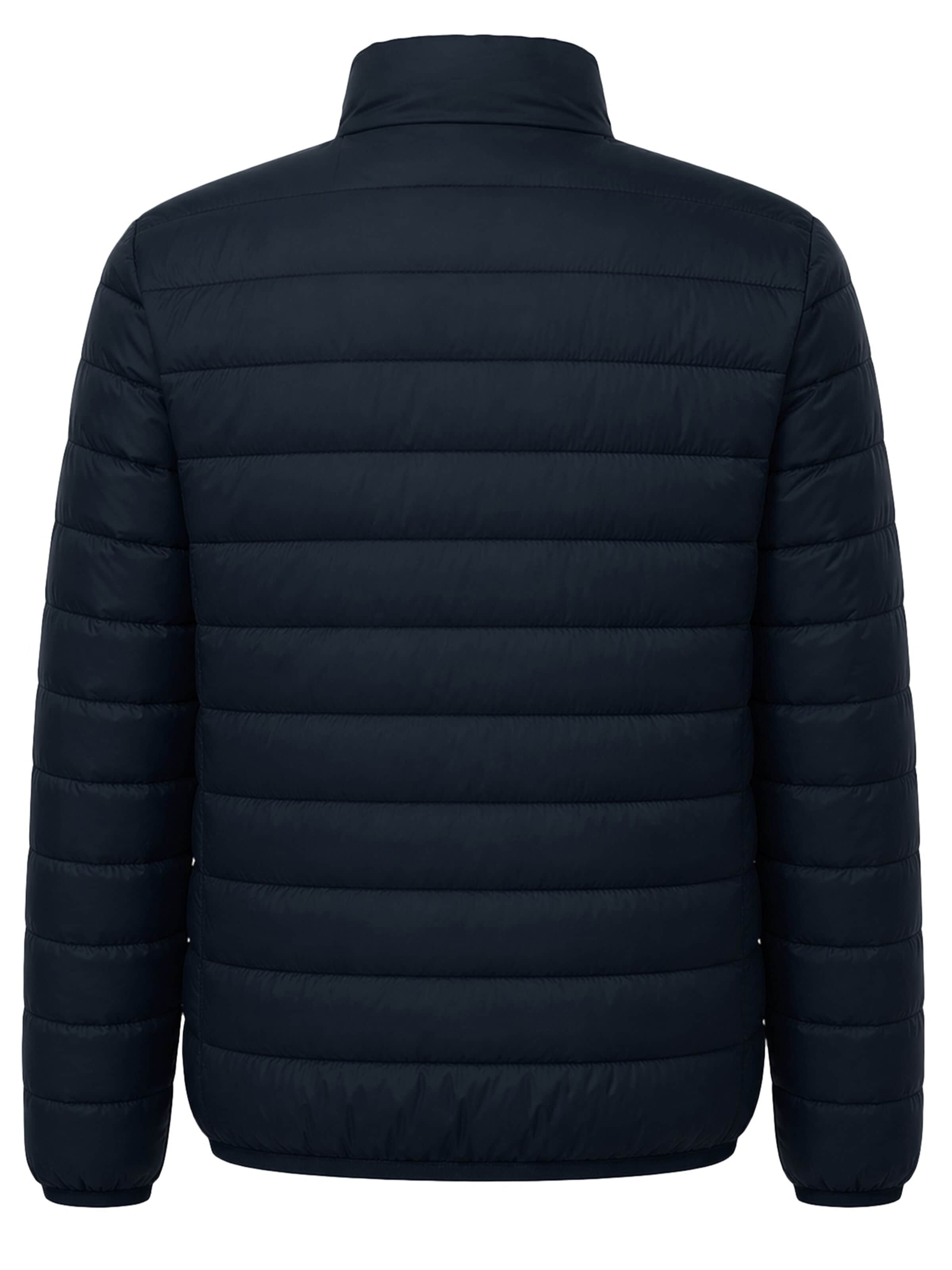 ALLTHEMEN Winter Jacket 'Stichwerk' in Blue