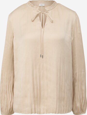 s.Oliver BLACK LABEL Blouse in Beige: front