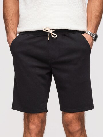 Ombre Pants in Black: front