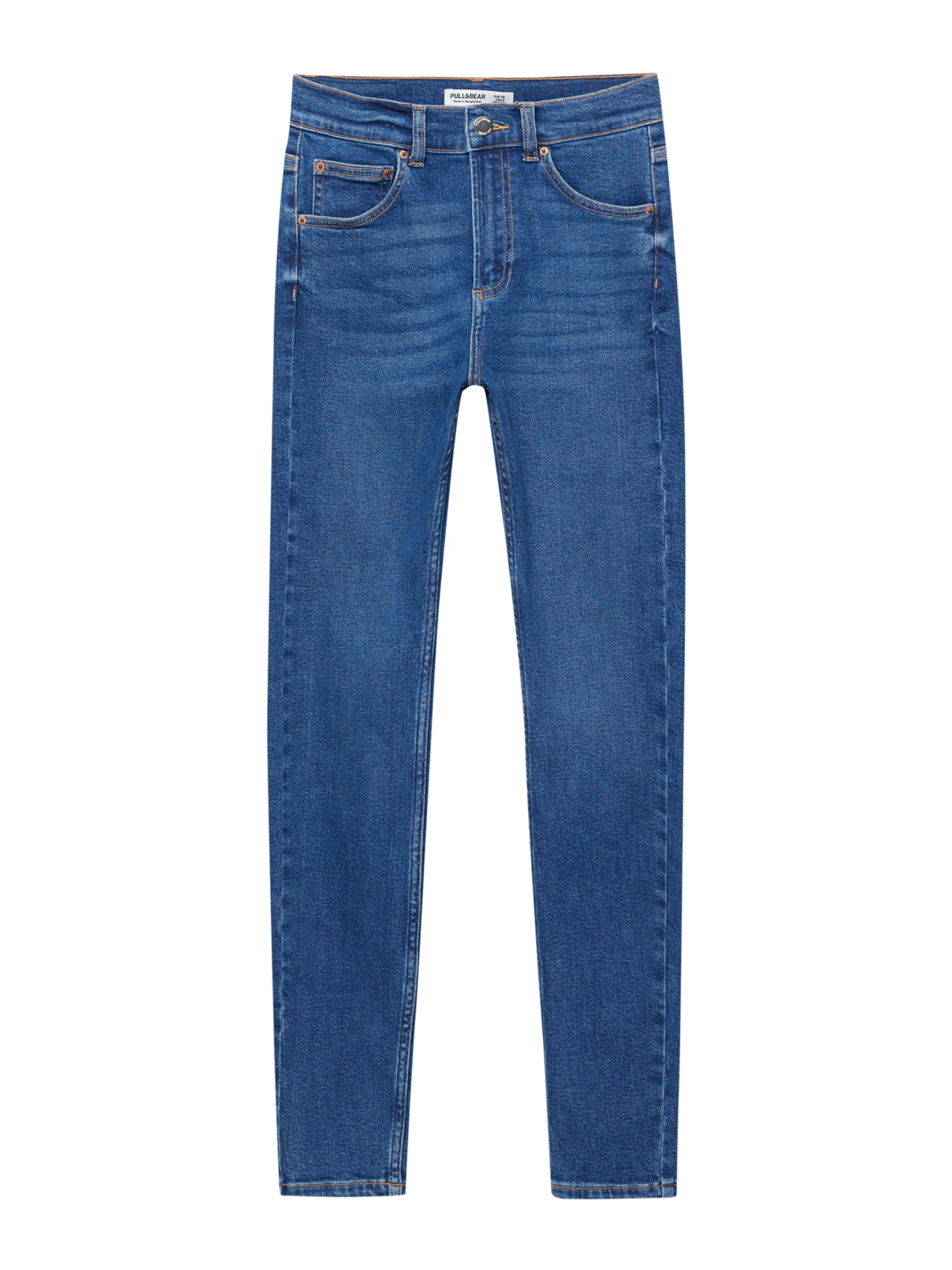 Pull&Bear Skinny Jeans in Blue: front