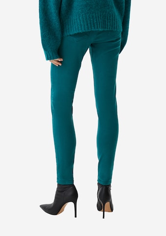 Skinny Pantalon comma casual identity en vert : derrière