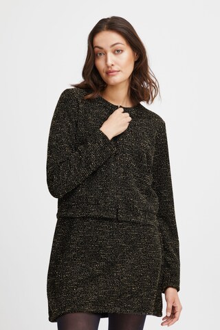 Fransa Knit Cardigan 'Camma Car 1' in Brown: front