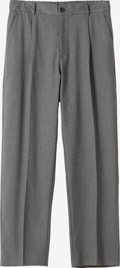 Bershka Kalhoty se sklady v pase - šedý melír, Produkt