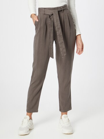 VERO MODA Tapered Bandplooibroek 'MIA' in Groen: voorkant