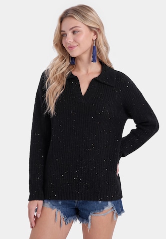 Pull-over IZIA en noir : devant