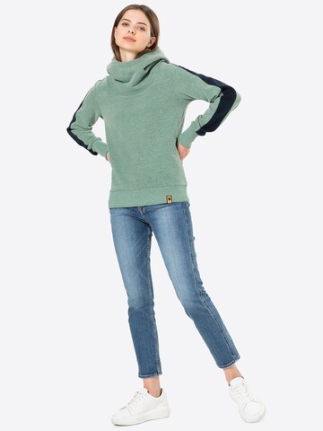 Fli Papigu Sweatshirt 'Cute but Psycho' in Green