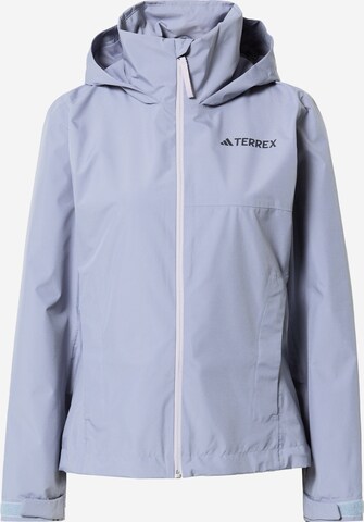 Veste outdoor ADIDAS TERREX en bleu : devant