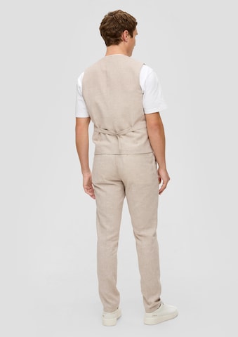 Gilet de costume s.Oliver BLACK LABEL en beige : derrière