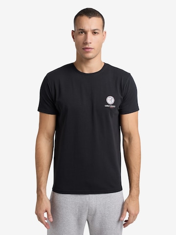 T-Shirt 'De Petris' Carlo Colucci en noir : devant