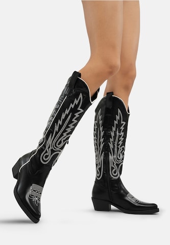 Stivale da cowboy di Salinyang in nero