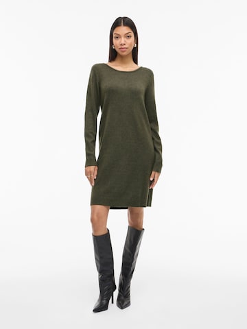 VILA Knitted dress in Green: front