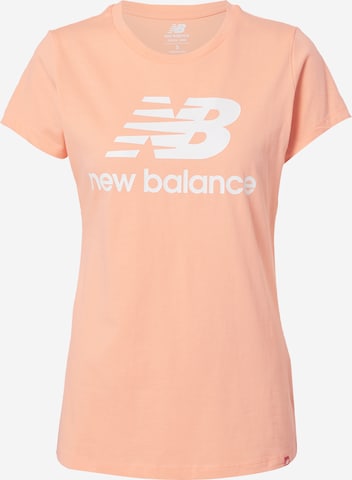 Tricou de la new balance pe portocaliu: față