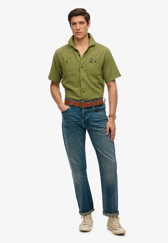 Superdry Regular fit Button Up Shirt in Green